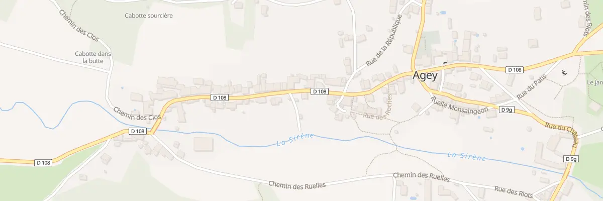 Plan du 43 Rue de la Croix de Molphey à Agey