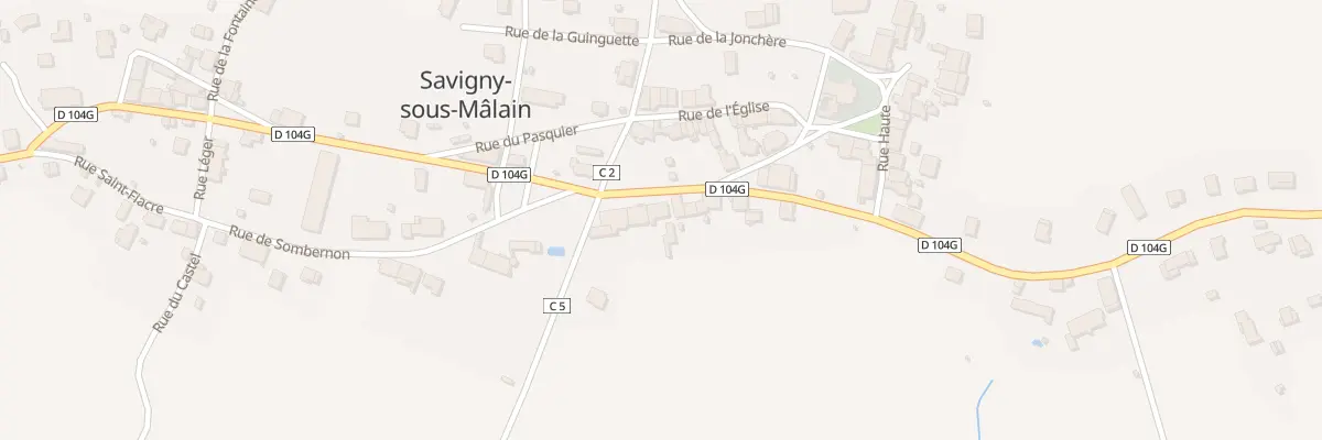 Plan du 8 Rue de Malain à Savigny-sous-Mâlain