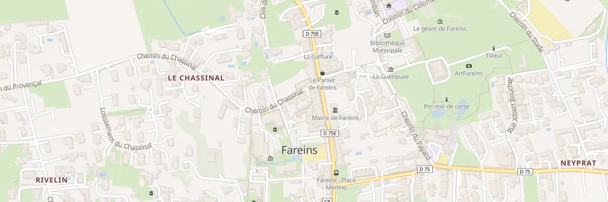 Plan du 5327 Au Village à Fareins