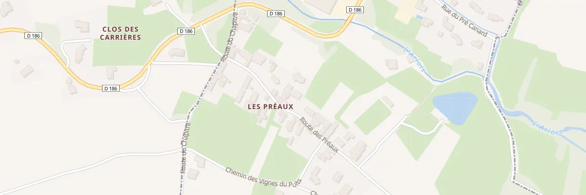 Plan du 5128 Les Preaux à Chânes