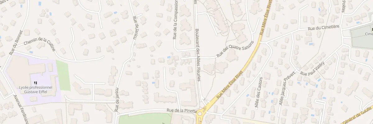 Plan du 13 Bd des Allées Fleuries à Brignais