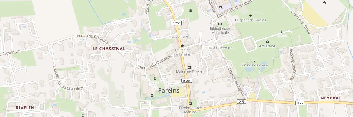 Plan du 267 Rte de Fléchères à Fareins