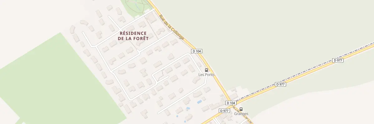 Plan du 3 All des Charmes à Granges