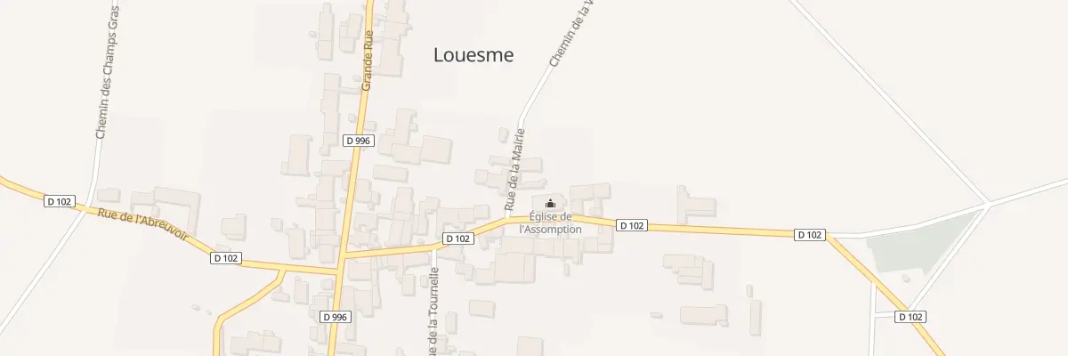 Plan du 2 Rue de la Mairie à Louesme