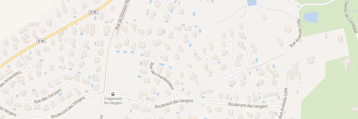 Plan du 27 Rue des Framboisiers à Chaponost
