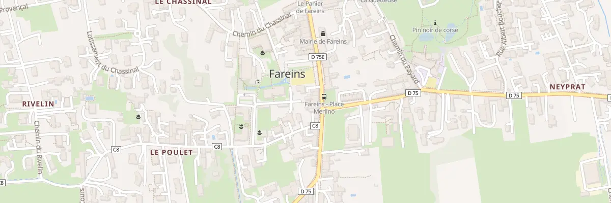 Plan du 124 Imp Etienne Carjat à Fareins