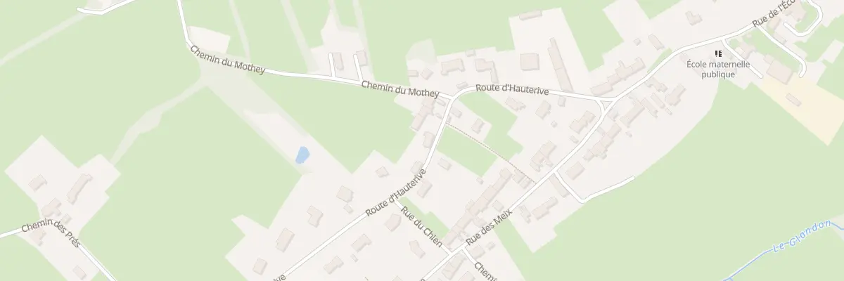 Plan du 18 Rte d’Hauterive à La Chapelle-de-Bragny