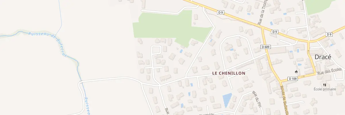 Plan du 37 Che des Chênes à Dracé
