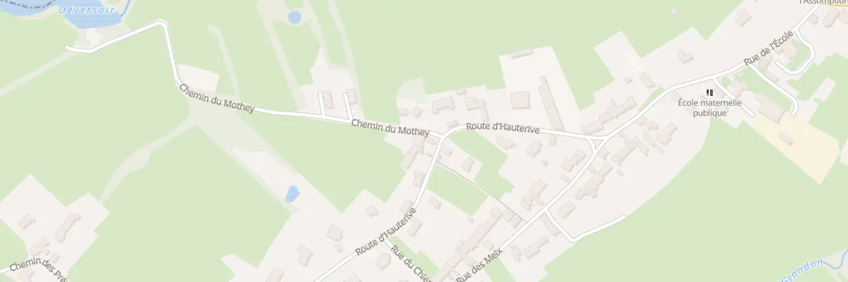 Plan du 14 Rte d’Hauterive à La Chapelle-de-Bragny