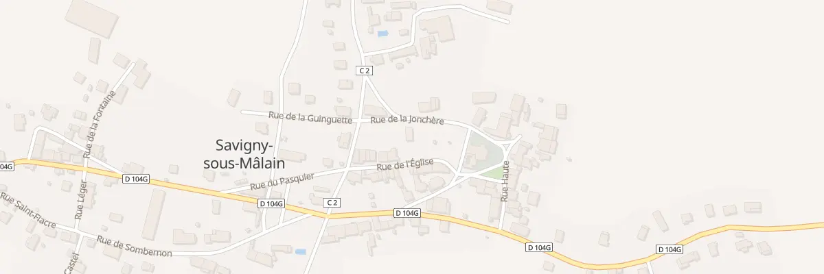 Plan du 6 Rue de la Jonchere à Savigny-sous-Mâlain