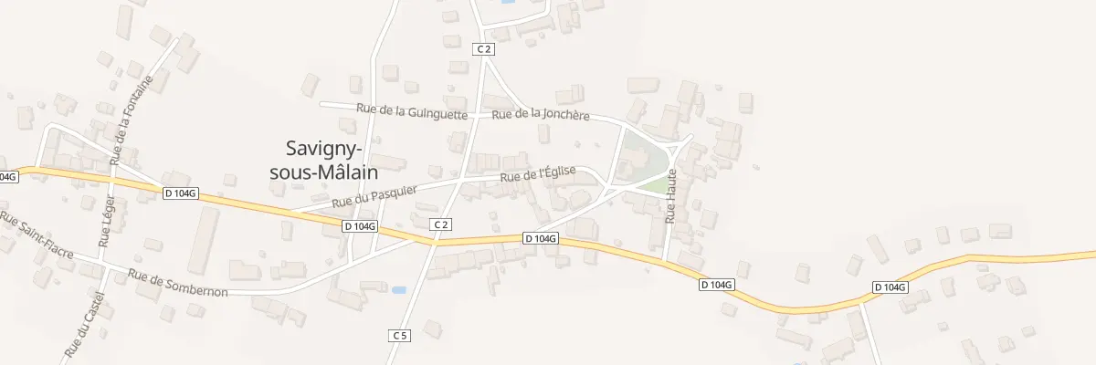 Plan du 10 Rue de l’Eglise à Savigny-sous-Mâlain