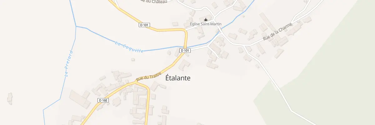 Plan du 1 Rue du Traitre à Étalante