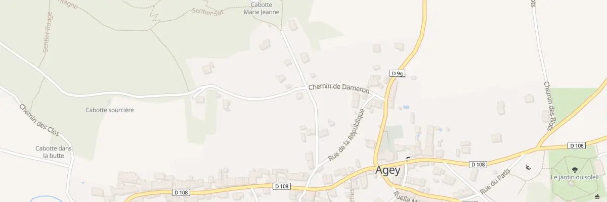 Plan du 9 Rue du Verger à Agey
