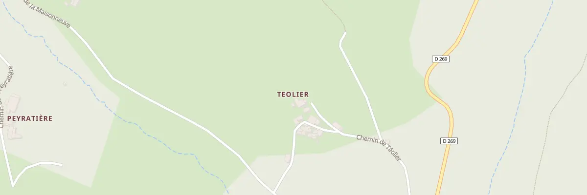 Plan du 350 Che de Teolier à Champis