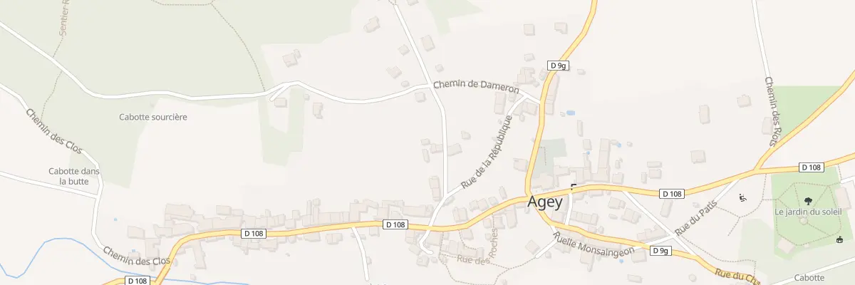 Plan du 5 Rue du Verger à Agey