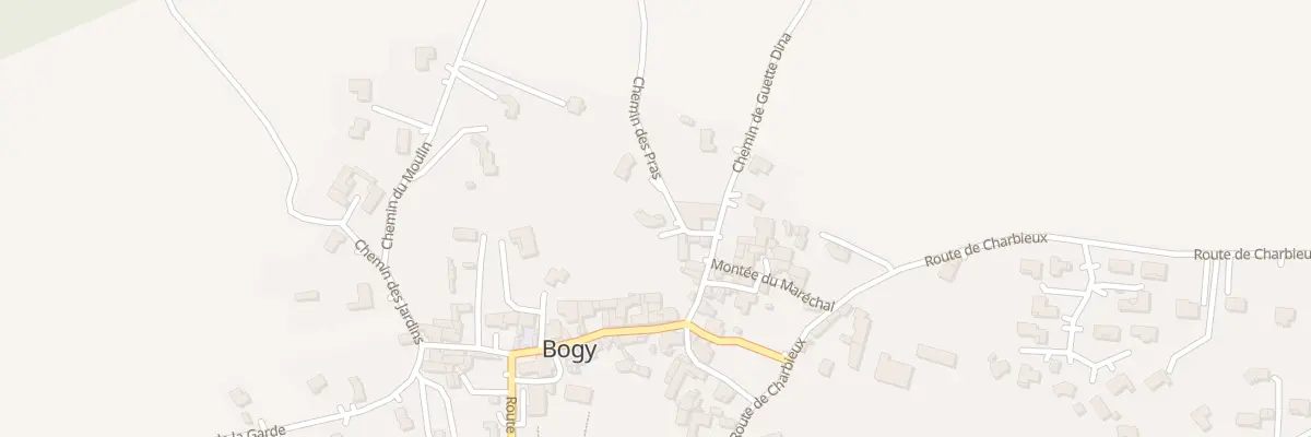 Plan du 25 Che des Pras à Bogy