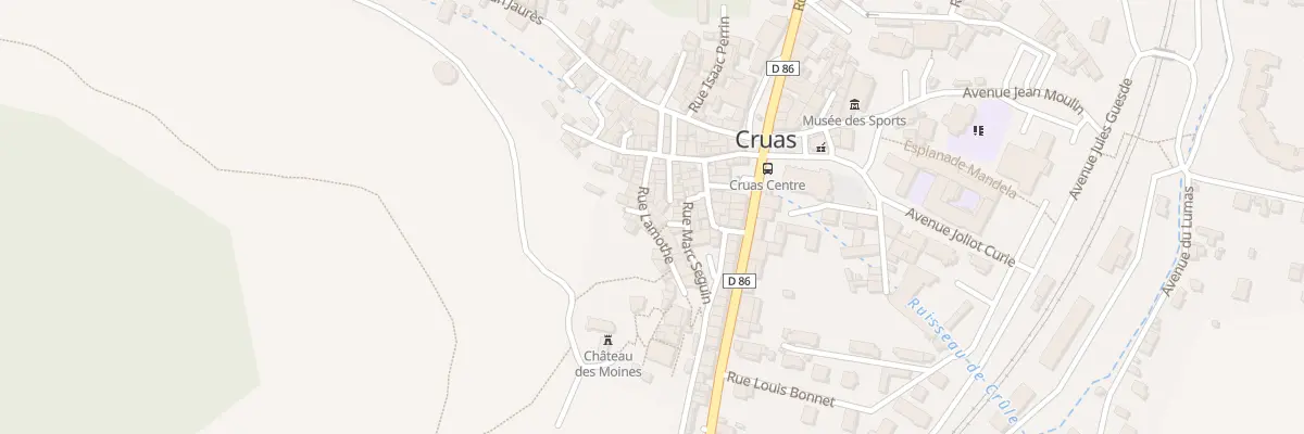 Plan du 7 Rue Lamothe à Cruas
