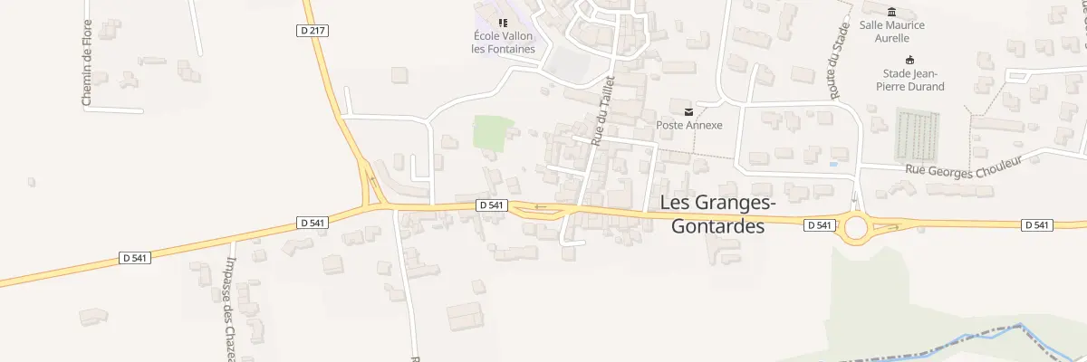 Plan du 13 Rte de Grignan aux Granges-Gontardes