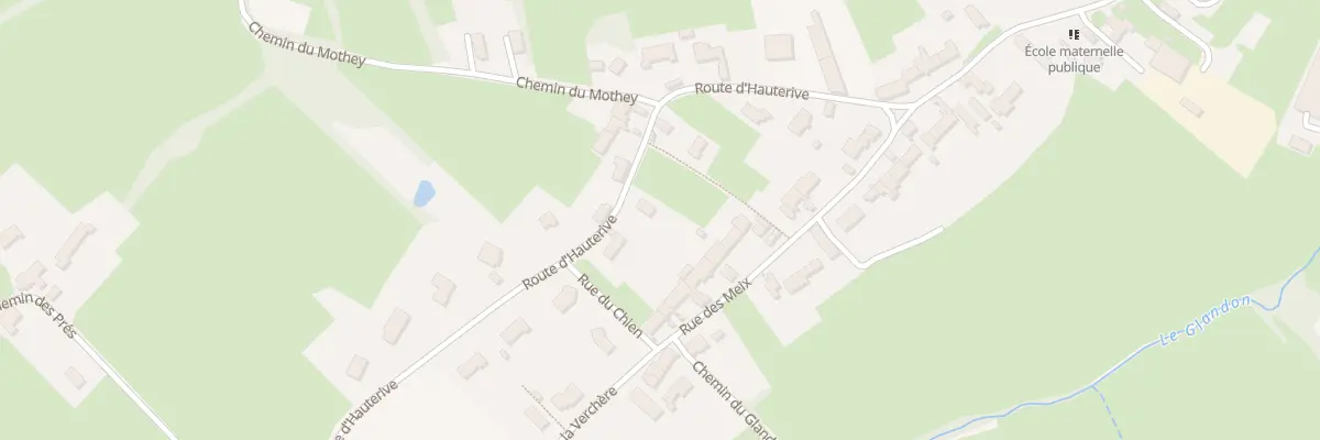 Plan du 15 Rte d’Hauterive à La Chapelle-de-Bragny