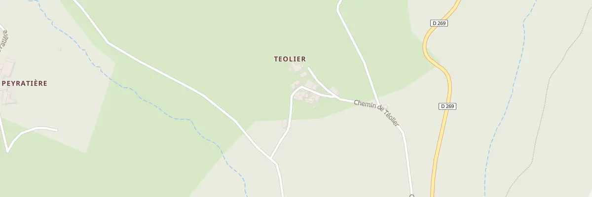 Plan du 5045 Teolier à Champis