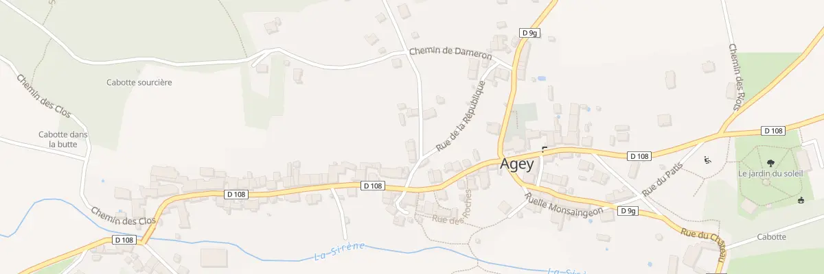 Plan du 3 Rue du Verger à Agey