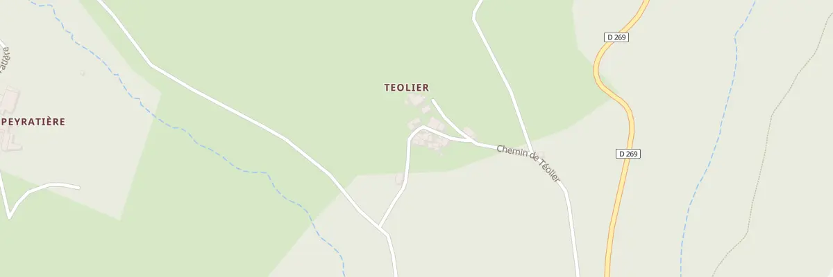 Plan du 425 Che de Teolier à Champis