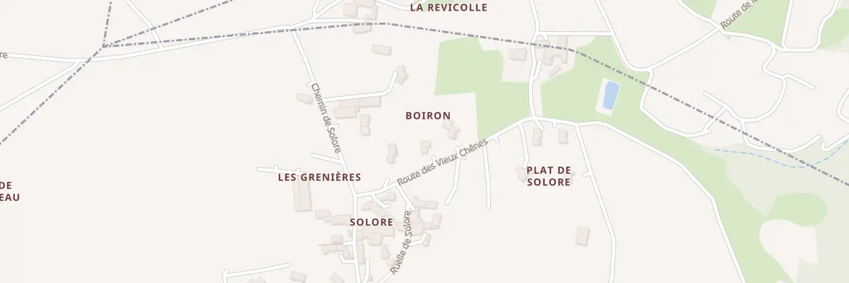 Plan du 89 Rte des Vieux Chênes à Thorrenc