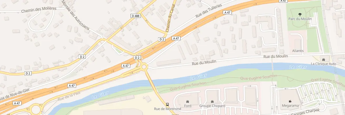Plan du 58 Rue du Moulin à Givors