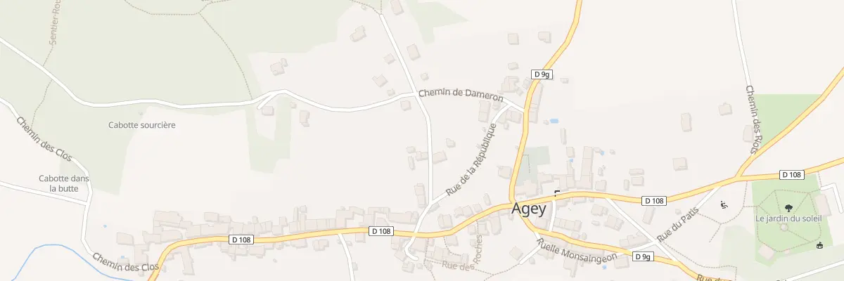 Plan du 7 Rue du Verger à Agey