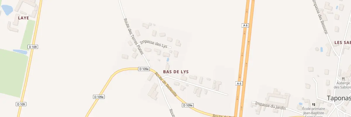 Plan du 100 Imp des Lys à Taponas