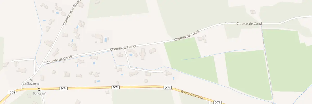 Plan du 368 Chem de Condi à Mornas
