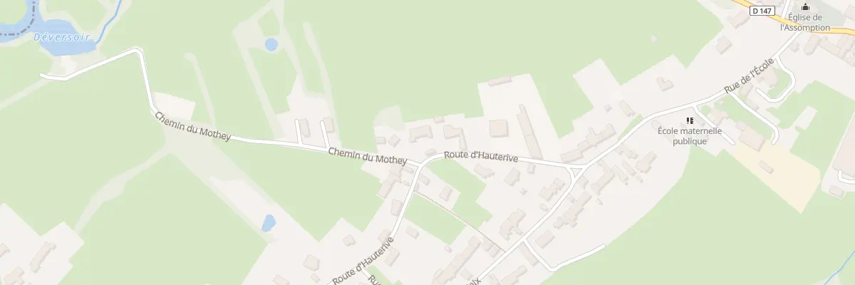 Plan du 10 Rte d’Hauterive à La Chapelle-de-Bragny