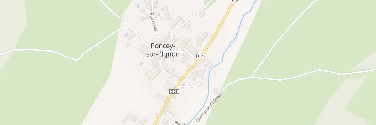 Plan du 9002 Grande Rue à Poncey-sur-l’Ignon