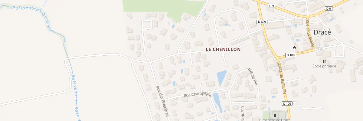 Plan du 253 Rue du Butecrot à Dracé