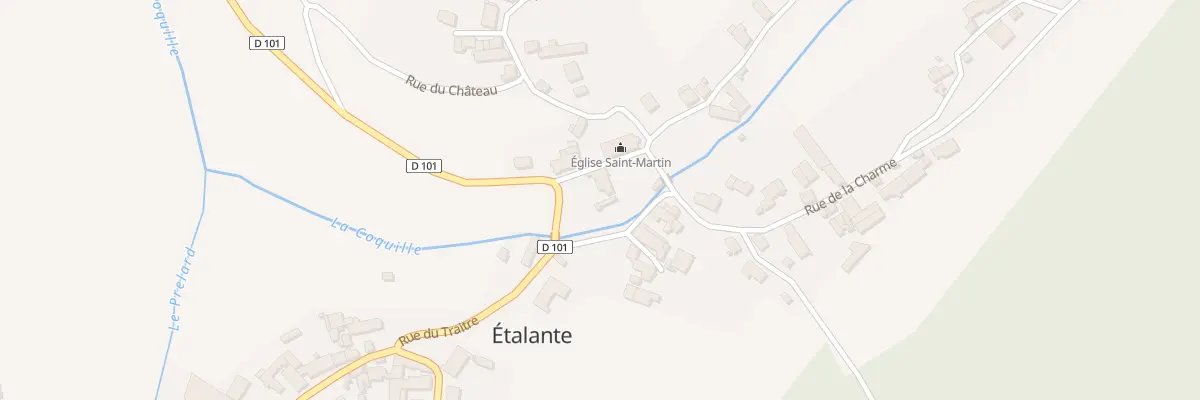 Plan du 2 Rue du Moulin à Étalante