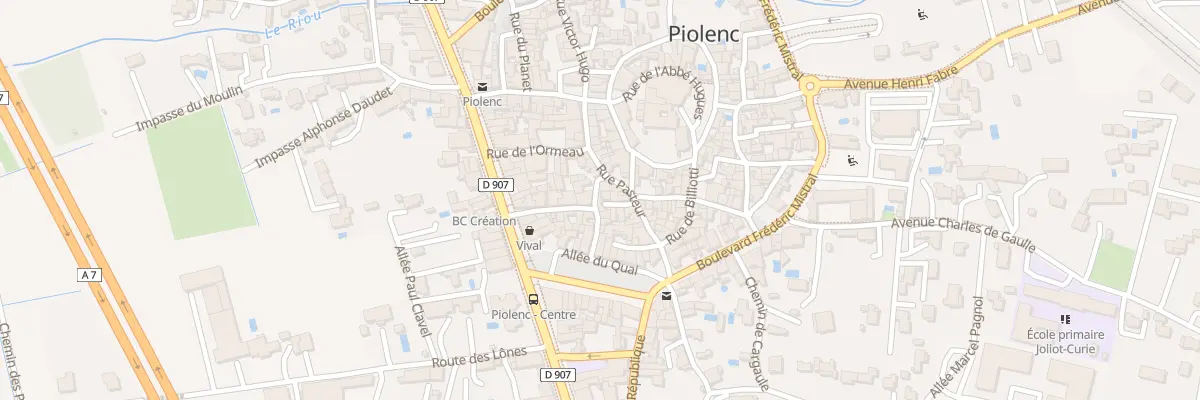 Plan du 33 Rue du Felibre Bernard à Piolenc