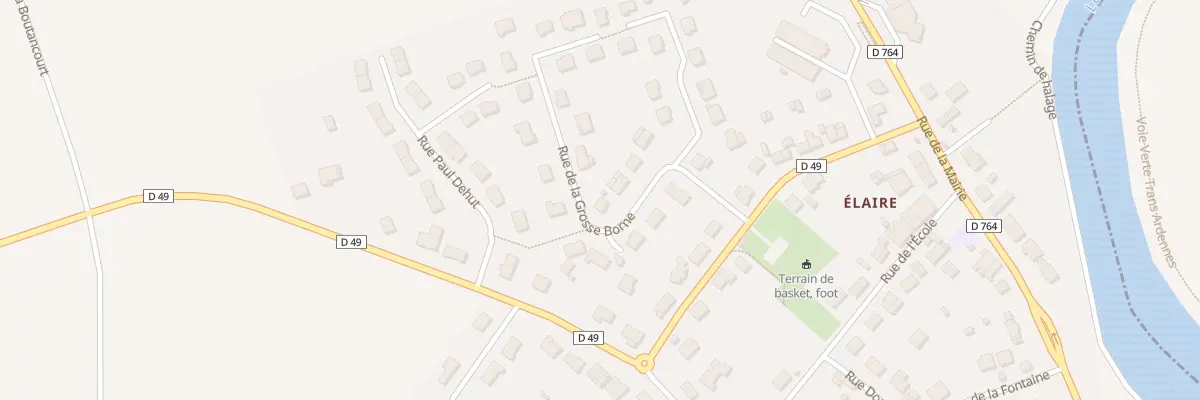 Plan du 6 Rue de la Grosse Borne à Chalandry-Elaire
