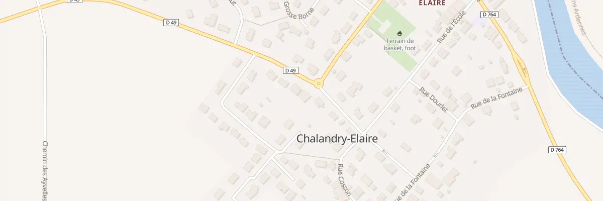 Plan du 1 Rte de Chalandry à Chalandry-Elaire
