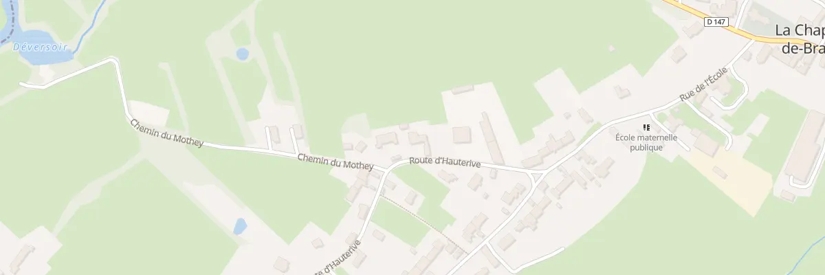 Plan du 8 Rte d’Hauterive à La Chapelle-de-Bragny