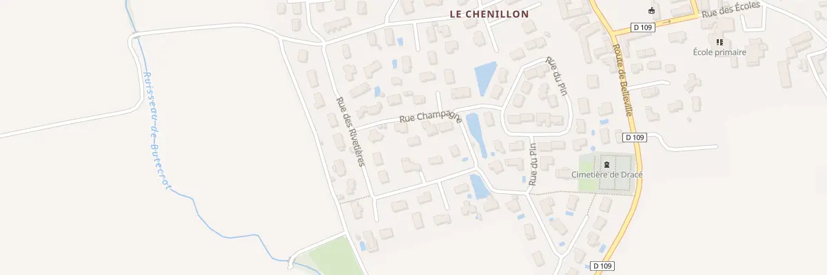 Plan du 145 Rue Champagne à Dracé