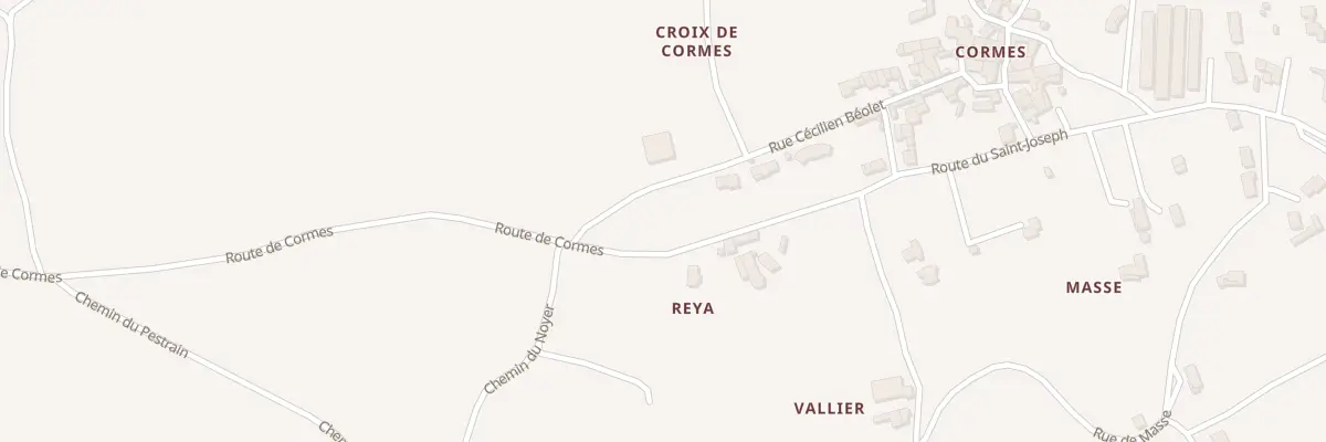 Plan du 2425 Rte de Cormes à Ardoix