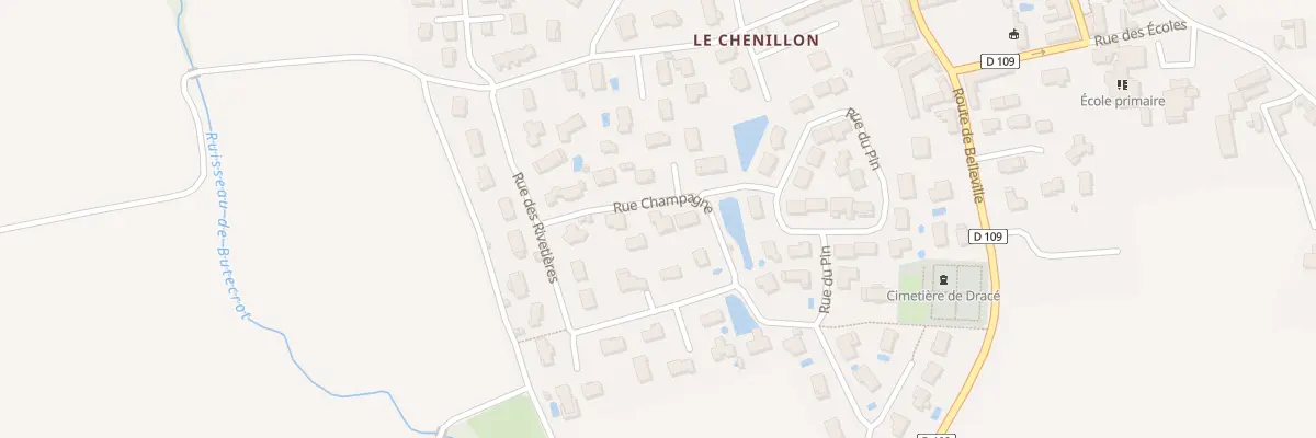 Plan du 123 Rue Champagne à Dracé
