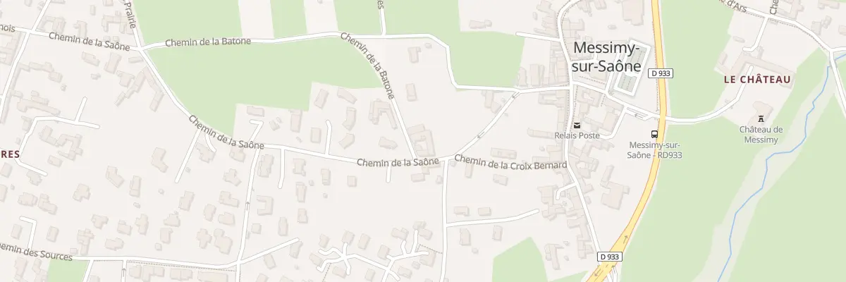 Plan du 196 Che de la Saône à Messimy-sur-Saône