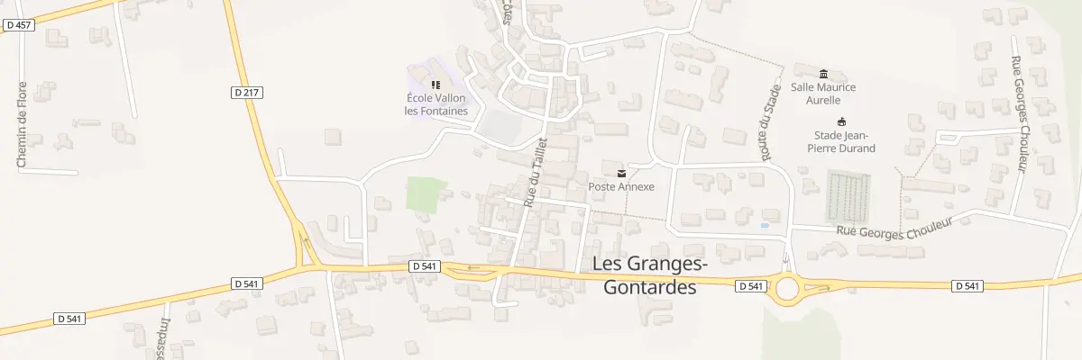 Plan du 12 Rue du Taillet aux Granges-Gontardes
