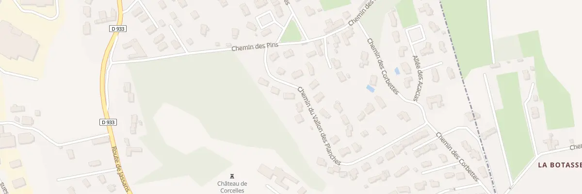 Plan du 23 Che du Vallon des Planches à Trévoux