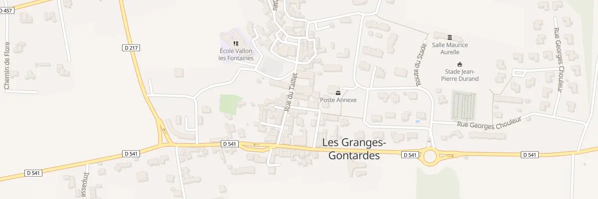 Plan du 16 Rue de la Mairie aux Granges-Gontardes