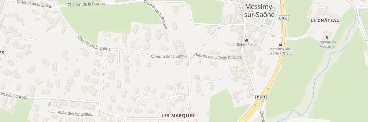 Plan du 8 Che du Gué à Messimy-sur-Saône