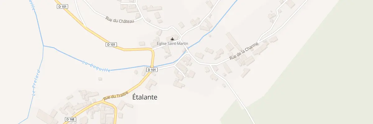 Plan du 1 Rue de la Coquille à Étalante
