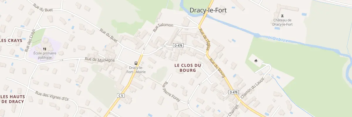 Plan du 6 Rue de l’Eglise à Dracy-le-Fort