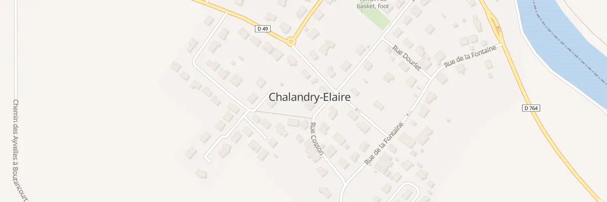 Plan du 2 Rue Cosson à Chalandry-Elaire